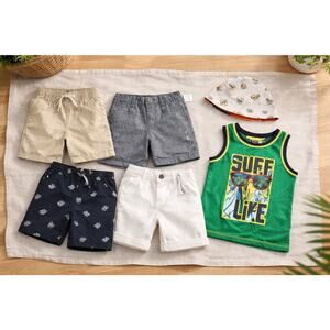 Lot Of 6 Baby Boys 2 Years Old Pants, Shirt & Hat New & NWOT